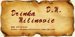 Drinka Milinović vizit kartica